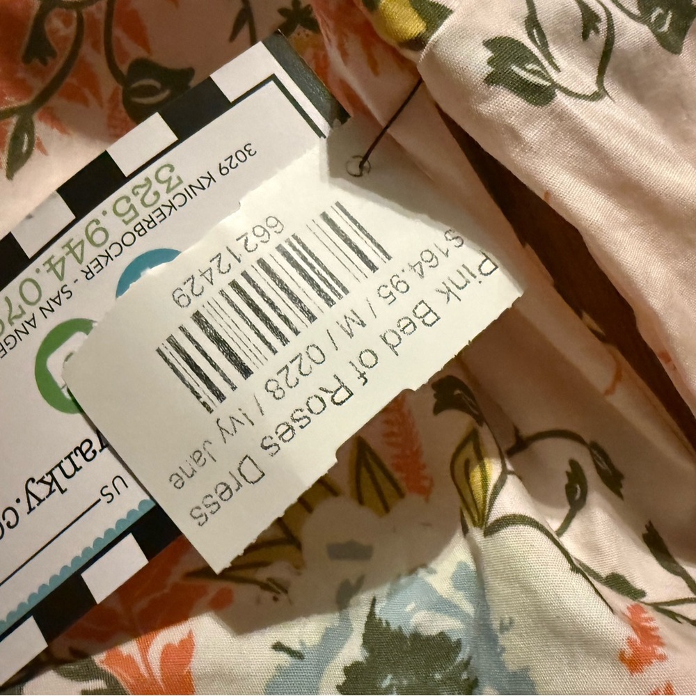 NEW UNCLE FRANK bed of roses dress in pink M - Picture 6 of 7